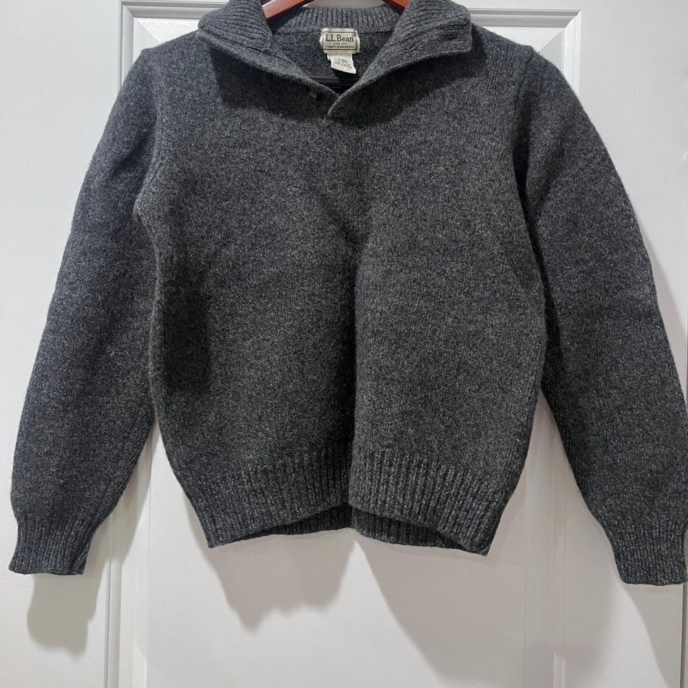 L.L. Bean Gray Pullover Sweater